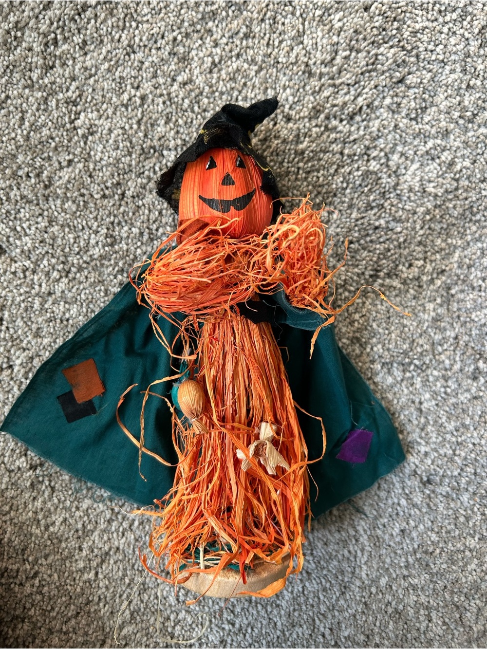 Halloween Pumpkin Witch Decoration
